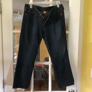Cropped lucky brand jeans